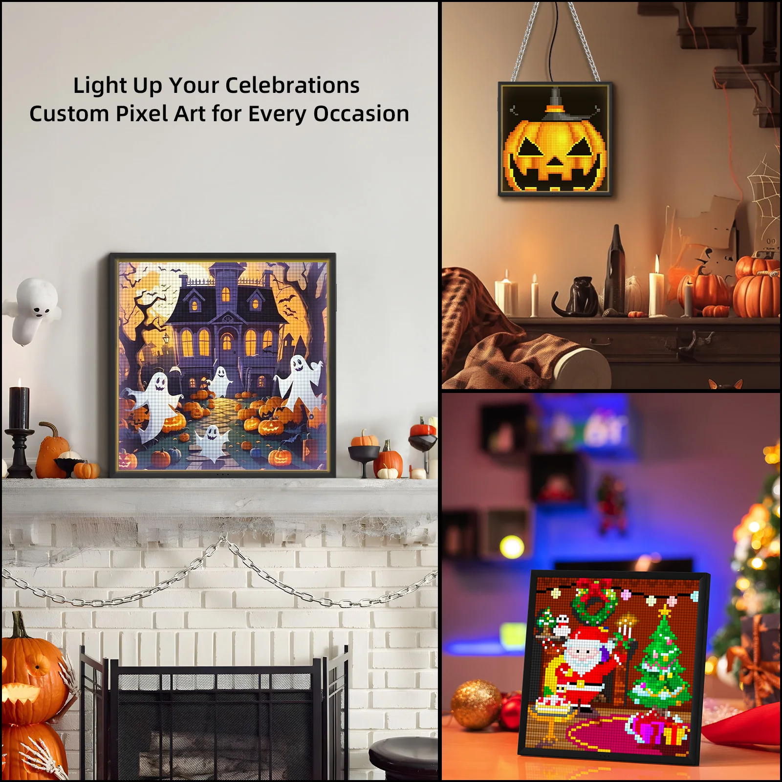 64 WiFi 64 X 64 LED Panel for Gaming Room Decoration Pixel Art Display WiFi Cloud Digital Frame with APP Control, 64 WiFi 64 X 64 LED Panel for Gaming Room Decoration Pixel Art Display WiFi Cloud Digital Frame with APP Control,