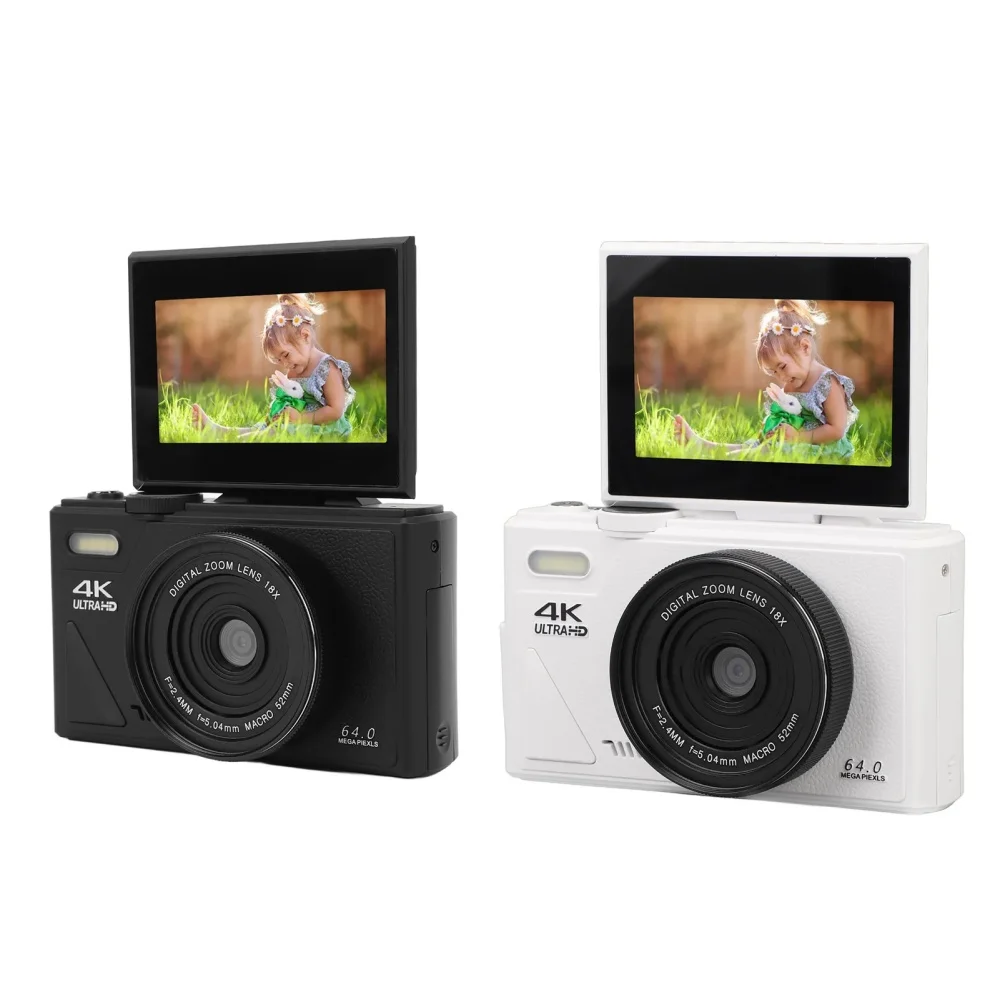 64MP Digital Photography Camera 3.0″ Flip Screen WIFI 18X Digital Zoom 4K Vintage Vlog Video Recorder YouTube Webcam 64MP Digital Photography Camera 3.0″ Flip Screen WIFI 18X Digital Zoom 4K Vintage Vlog Video Recorder YouTube Webcam