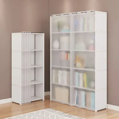 6/5 Layers Dustproof Wardrobe High Capacity Partition Bookshelf Bedroom Open Simple Assembly Storage Cabinet Bedroom 6/5 Layers Dustproof Wardrobe High Capacity Partition Bookshelf Bedroom Open Simple Assembly Storage Cabinet Bedroom