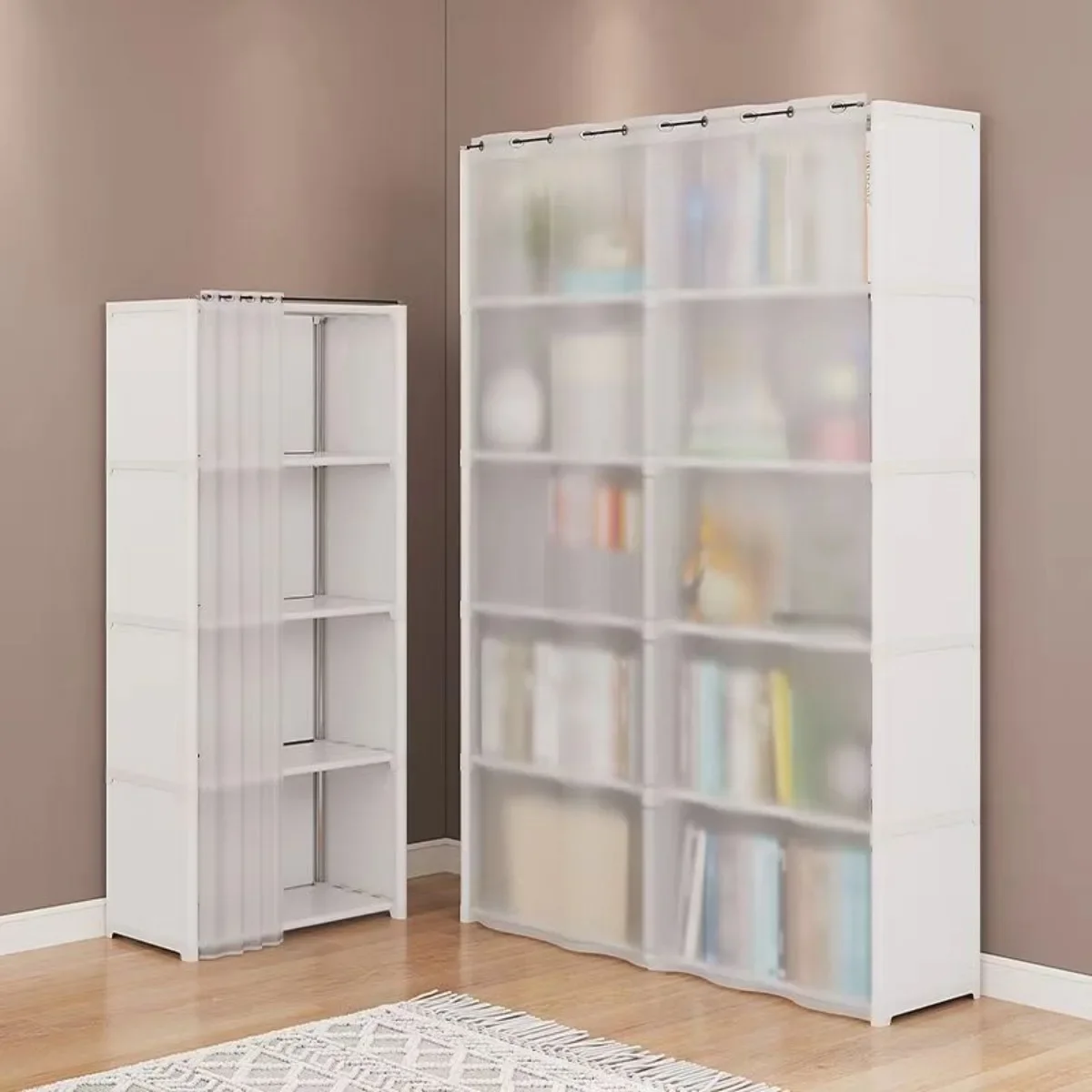 6/5 Layers Dustproof Wardrobe High Capacity Partition Bookshelf Bedroom Open Simple Assembly Storage Cabinet Bedroom 6/5 Layers Dustproof Wardrobe High Capacity Partition Bookshelf Bedroom Open Simple Assembly Storage Cabinet Bedroom