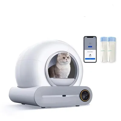 65L Automatic Smart Cat Litter Box Self Cleaning Fully Enclosed Cat Litter Box Pet Toilet Litter Tray 65L Automatic Smart Cat Litter Box Self Cleaning Fully Enclosed Cat Litter Box Pet Toilet Litter Tray