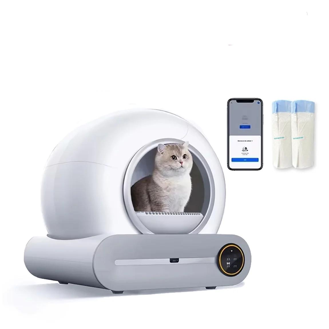 65L Automatic Smart Cat Litter Box Self Cleaning Fully Enclosed Cat Litter Box Pet Toilet Litter Tray 65L Automatic Smart Cat Litter Box Self Cleaning Fully Enclosed Cat Litter Box Pet Toilet Litter Tray