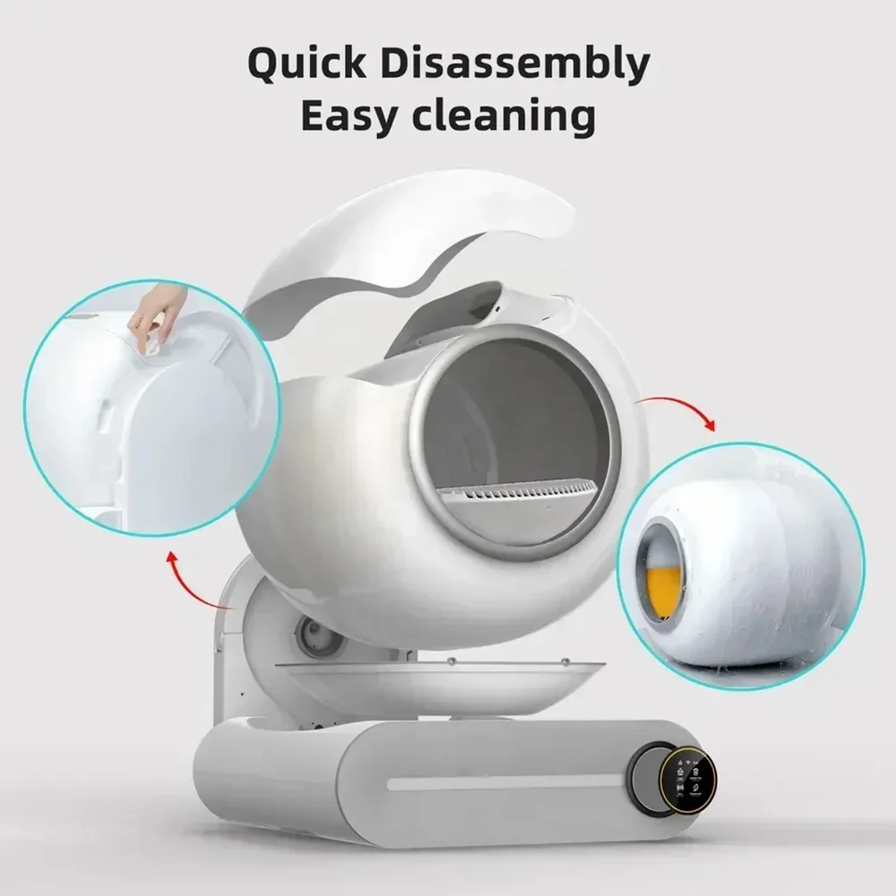 65L Automatic Smart Cat Litter Box Self Cleaning Fully Enclosed Cat Litter Box Pet Toilet Litter Tray 65L Automatic Smart Cat Litter Box Self Cleaning Fully Enclosed Cat Litter Box Pet Toilet Litter Tray