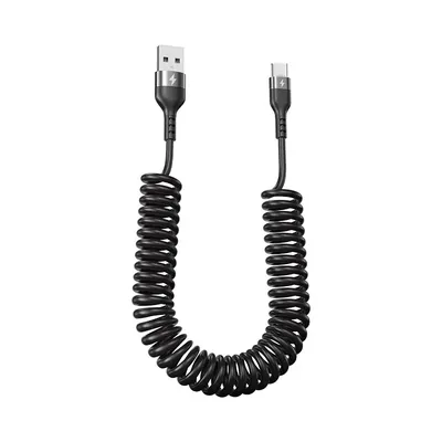 66W 5A Fast Charging Type C Cable Spring Telescopic Car Phone Charger USB Cable For Samsung Xiaomi Redmi USB C Cable 66W 5A Fast Charging Type C Cable Spring Telescopic Car Phone Charger USB Cable For Samsung Xiaomi Redmi USB C Cable