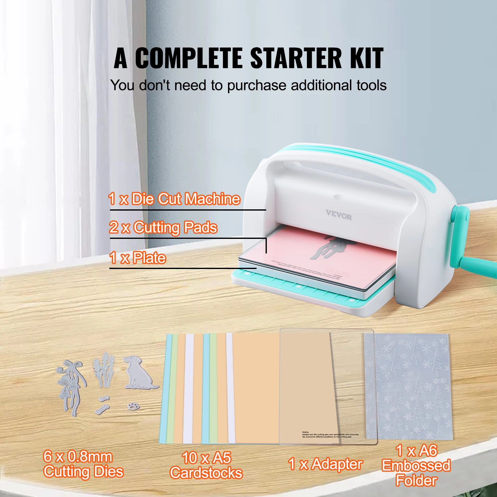 6/9in Manual Die Cutting Embossing Machine Mini Opening Scrapbooking Handmake Tools for DIY Art Craft Card Decorations