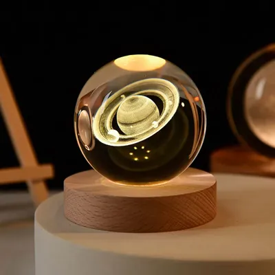 6cm 3D Crystal Ball Crystal Planet Night Light Laser Engraved Solar System Globe Astronomy Birthday Gift Home Desktop 6cm 3D Crystal Ball Crystal Planet Night Light Laser Engraved Solar System Globe Astronomy Birthday Gift Home Desktop