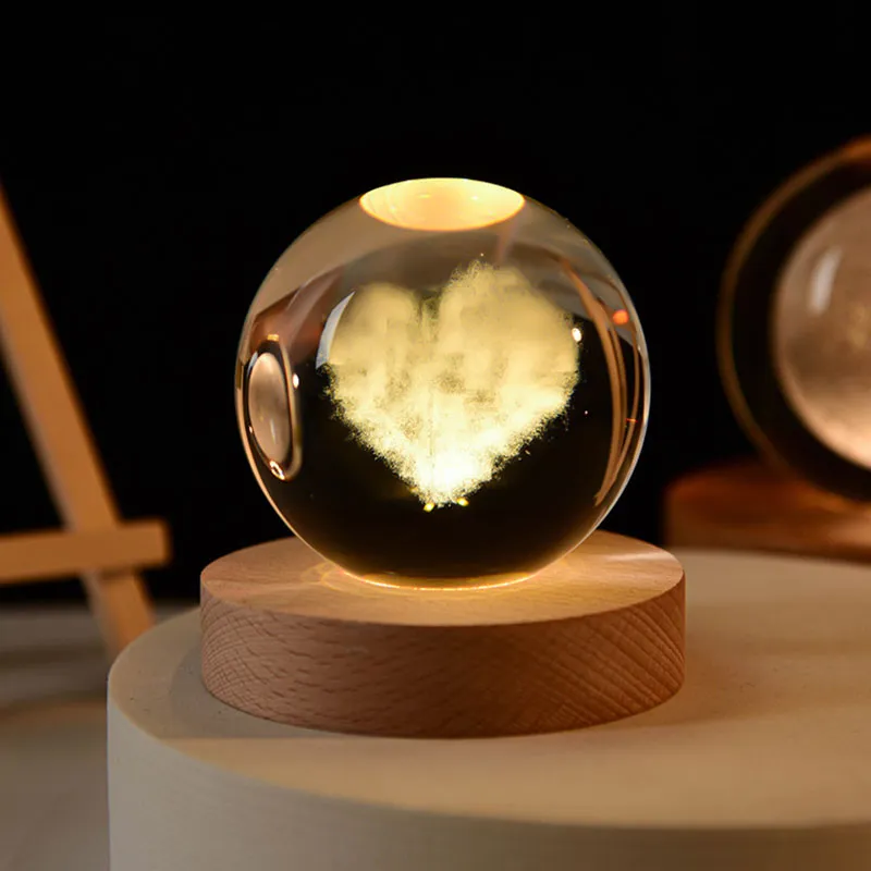 6cm 3D Crystal Ball Crystal Planet Night Light Laser Engraved Solar System Globe Astronomy Birthday Gift Home Desktop 6cm 3D Crystal Ball Crystal Planet Night Light Laser Engraved Solar System Globe Astronomy Birthday Gift Home Desktop