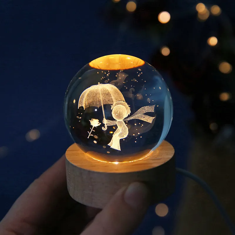 6cm 3D Crystal Ball Crystal Planet Night Light Laser Engraved Solar System Globe Astronomy Birthday Gift Home Desktop 6cm 3D Crystal Ball Crystal Planet Night Light Laser Engraved Solar System Globe Astronomy Birthday Gift Home Desktop