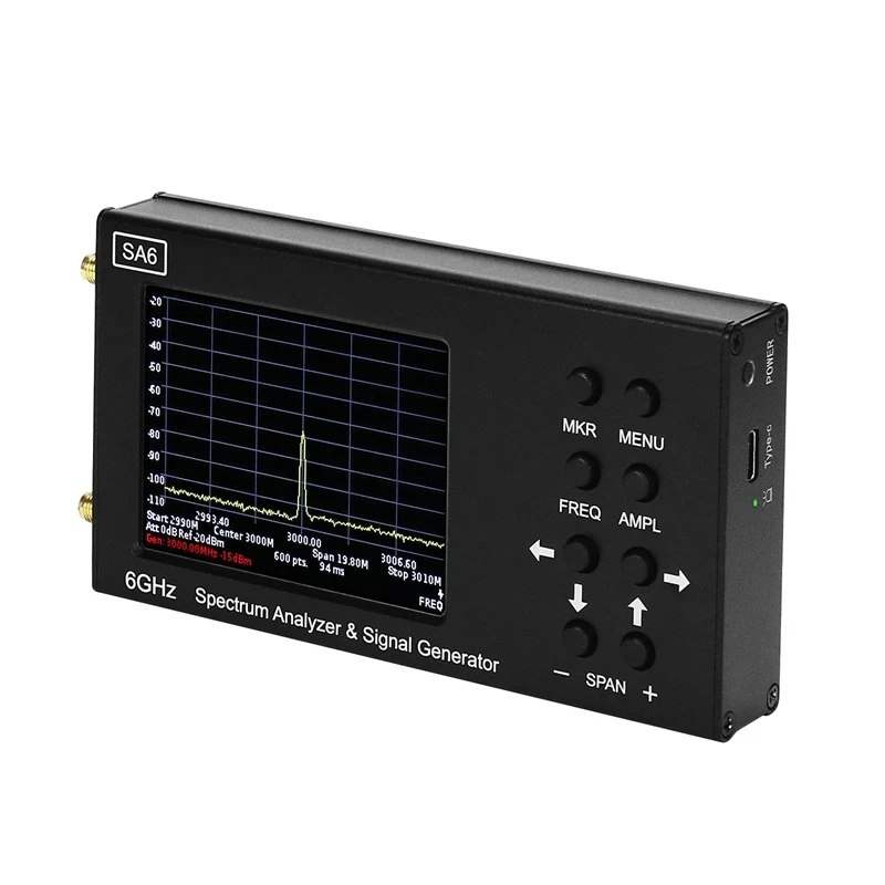 6GHz Portable Spectrum Analyzer Signal Generator 3G 4G LTE CDMA DCS GSM GPRS GLONASS