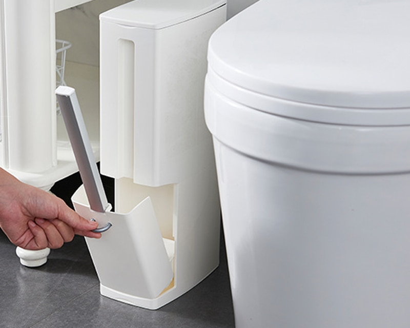 6L Bathroom Trash Can with Brush 6L Bathroom Trash Can with Brush