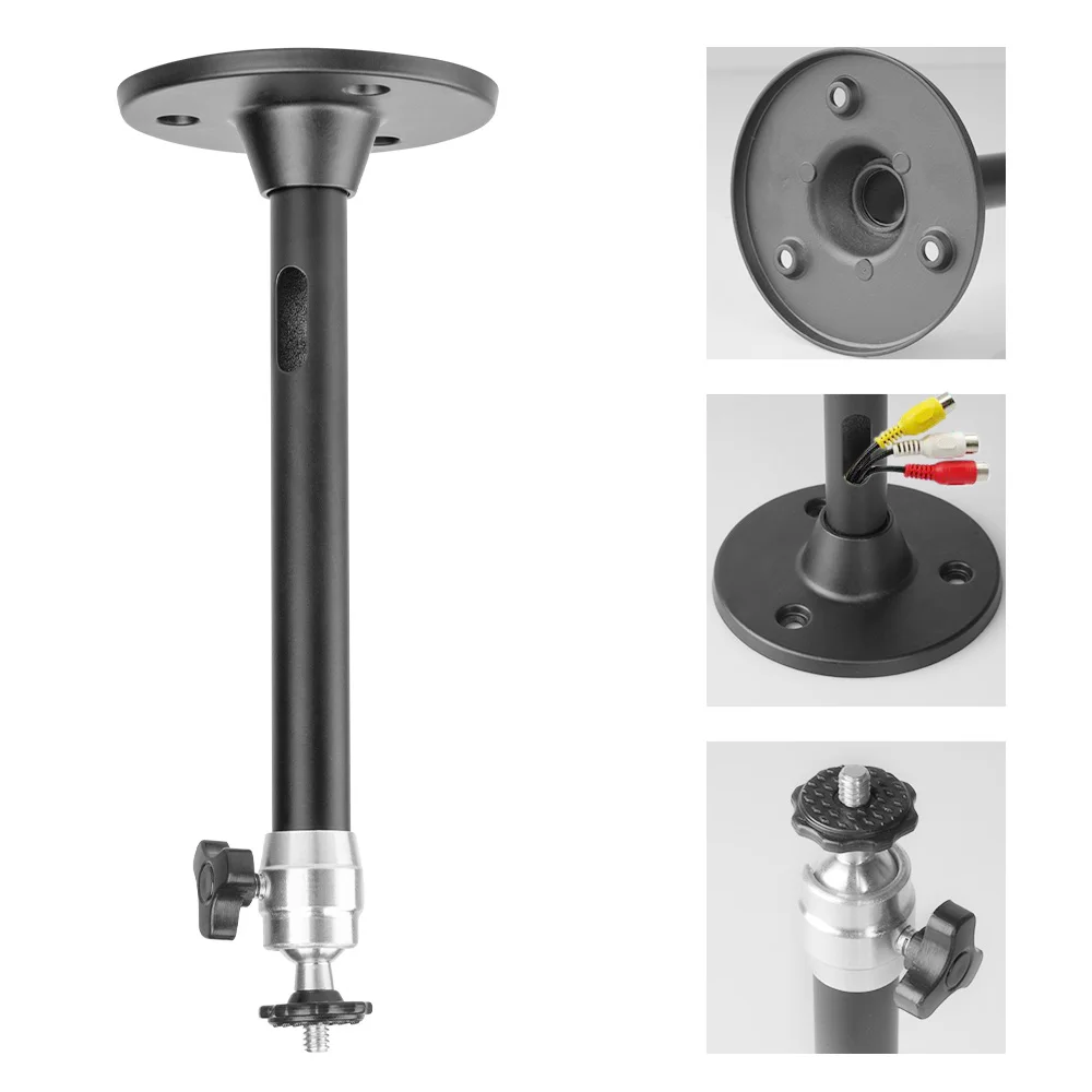 6mm 21cm Projector Tripod Metal Wall Ceiling Mount 1/4 Holder Stand Mounting HY300 Pro P30 TD80W Mini Projector Camera