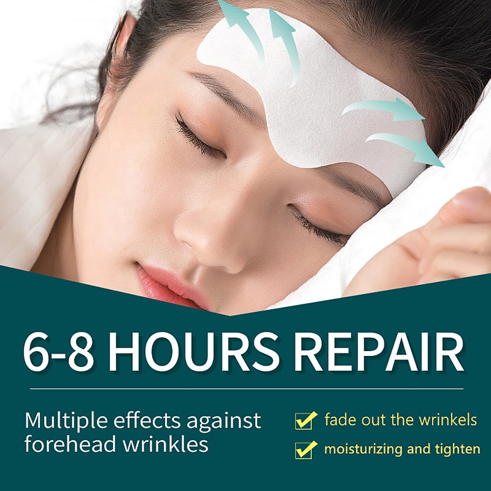 6pcs Anti Wrinkle Forehead Line Removal Gel Patch Firming Mask Frown Lines Face Skin Care Treatment Stickers Anti-aging