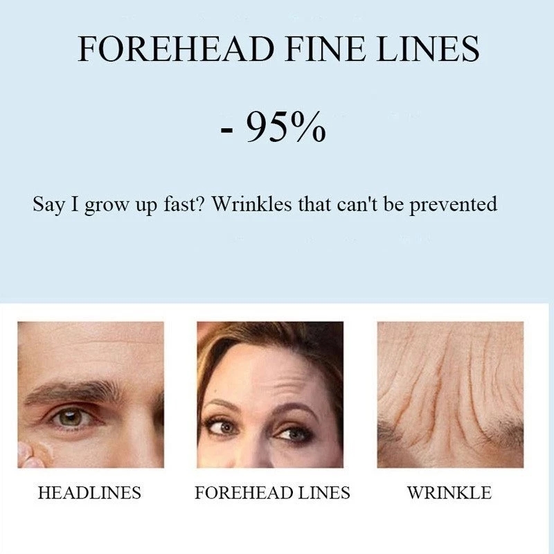 6pcs Anti Wrinkle Forehead Line Removal Gel Patch Firming Mask Frown Lines Face Skin Care Treatment Stickers Anti-aging