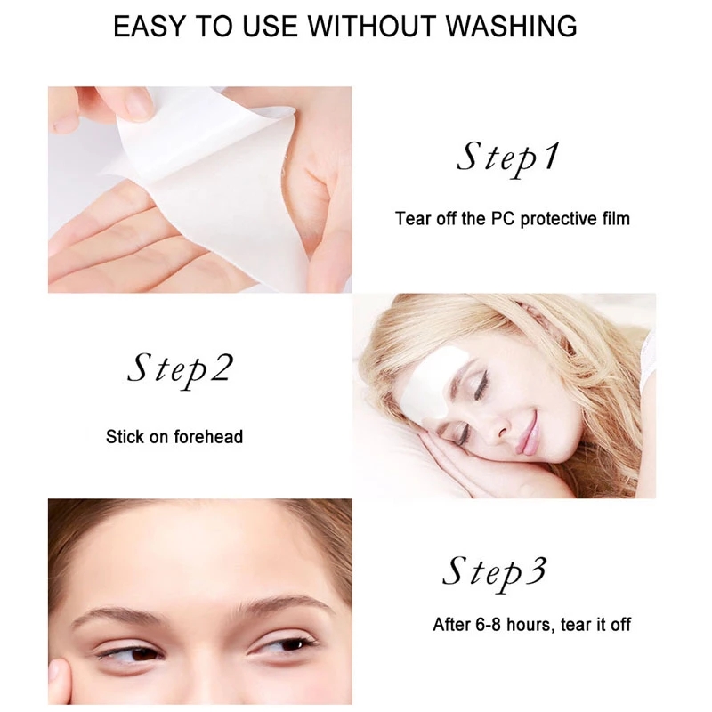 6pcs Anti Wrinkle Forehead Line Removal Gel Patch Firming Mask Frown Lines Face Skin Care Treatment Stickers Anti-aging
