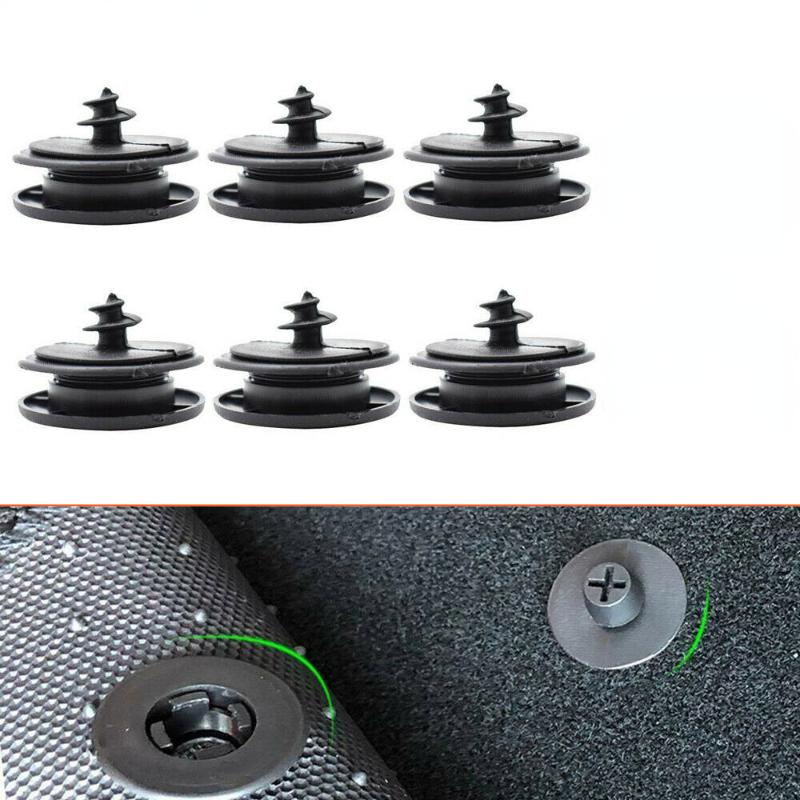 6pcs Car Mat Carpet Clips Fixing Grips Clamps Floor Holders Sleeves Premium Kit Anti Skid Fastener Retainer Car 6pcs Car Mat Carpet Clips Fixing Grips Clamps Floor Holders Sleeves Premium Kit Anti Skid Fastener Retainer Car