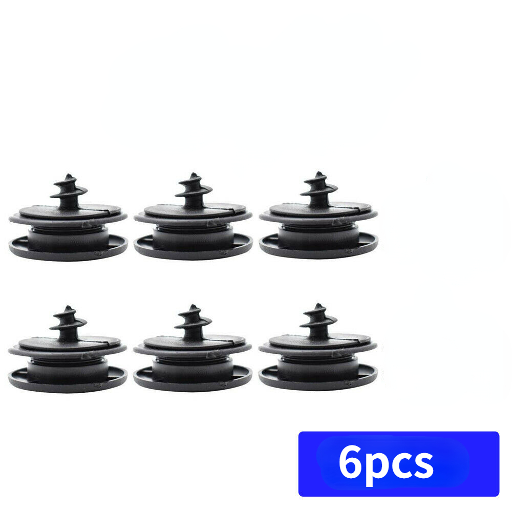 6pcs Car Mat Carpet Clips Fixing Grips Clamps Floor Holders Sleeves Premium Kit Anti Skid Fastener Retainer Car