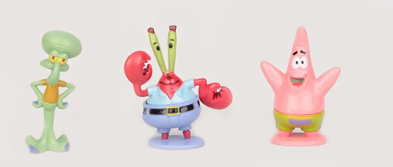 6pcs Sponge Bob Toys and Friends Figures 6pcs Sponge Bob Toys and Friends Figures