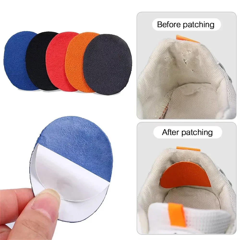 6pcs Sports Shoes Repair Stickers Suede Heel Protector Anti-Wear Repair Holes Self-adhesive Patches Insoles Pad Foot 6pcs Sports Shoes Repair Stickers Suede Heel Protector Anti-Wear Repair Holes Self-adhesive Patches Insoles Pad Foot