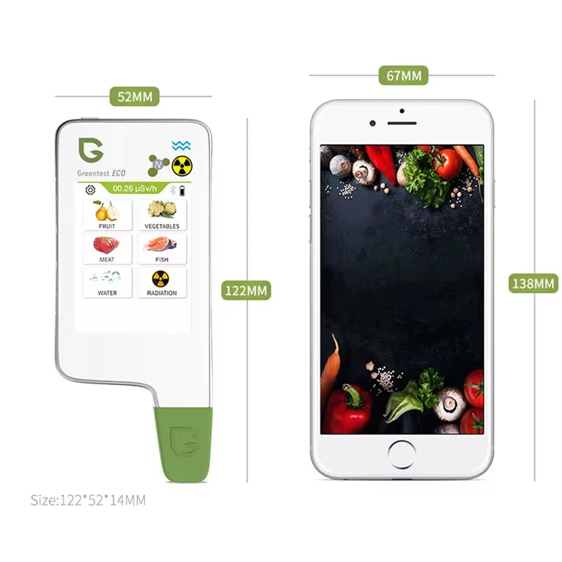 6T Food Safety Detector Food Nitrate Tester Fruits and Vegetables Meat Radiation Nitrate Detection Health Care