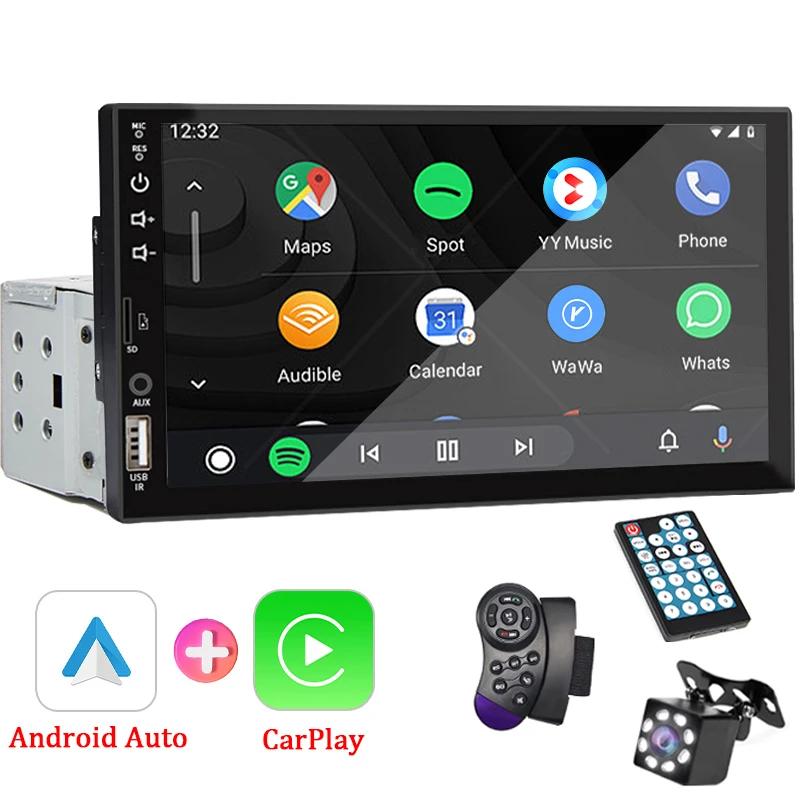 7“ Car Radio 1 Din Carplay Android Auto Multimedia Player HD Touch Screen FM AUX Input Bluetooth MirrorLink Universal 7“ Car Radio 1 Din Carplay Android Auto Multimedia Player HD Touch Screen FM AUX Input Bluetooth MirrorLink Universal
