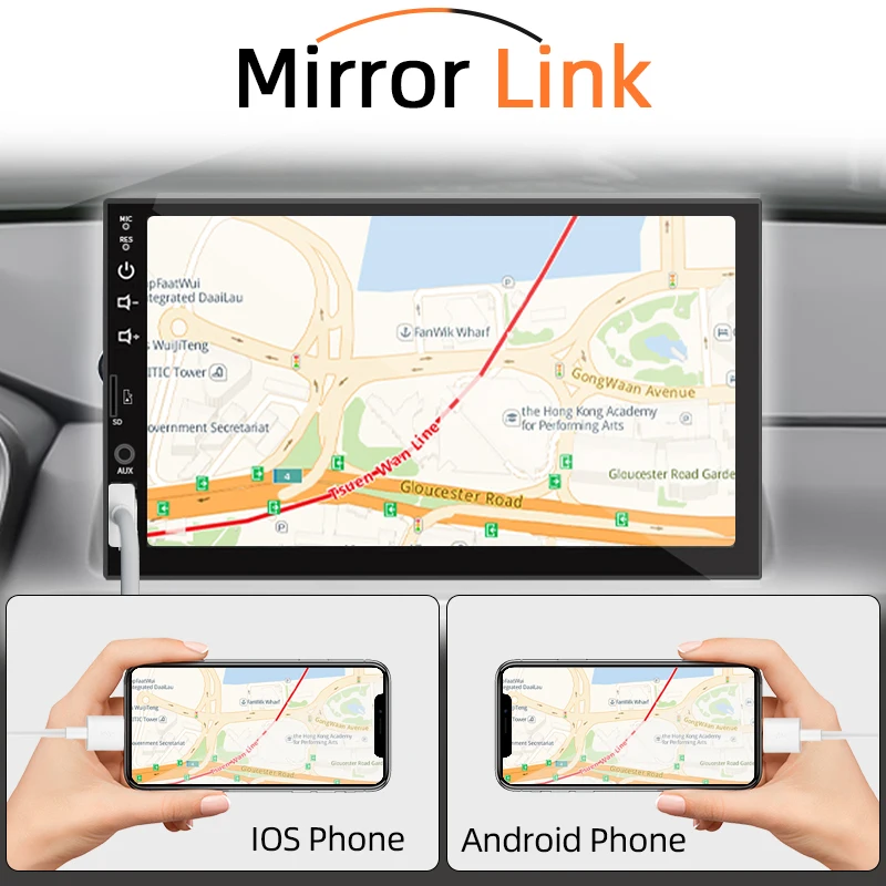 7“ Car Radio 1 Din Carplay Android Auto Multimedia Player HD Touch Screen FM AUX Input Bluetooth MirrorLink Universal 7“ Car Radio 1 Din Carplay Android Auto Multimedia Player HD Touch Screen FM AUX Input Bluetooth MirrorLink Universal