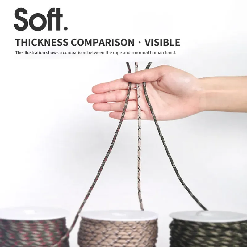 7 Cores 550 Paracord Cord For Outdoor Camping Survival Lanyard Parachute Rope Hiking Tent Accessories 7 Cores 550 Paracord Cord For Outdoor Camping Survival Lanyard Parachute Rope Hiking Tent Accessories