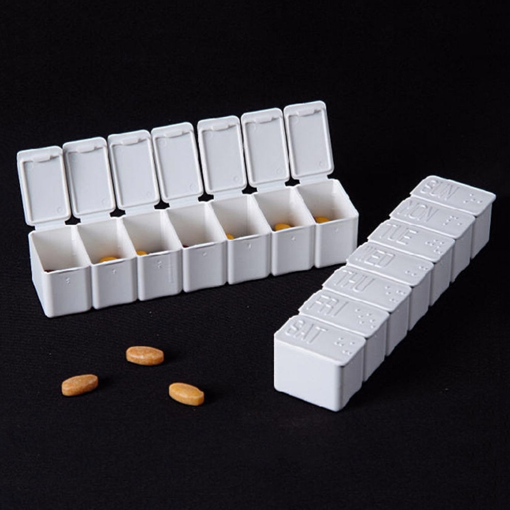 7 Day Pill Box Weekly Medicine Organizer