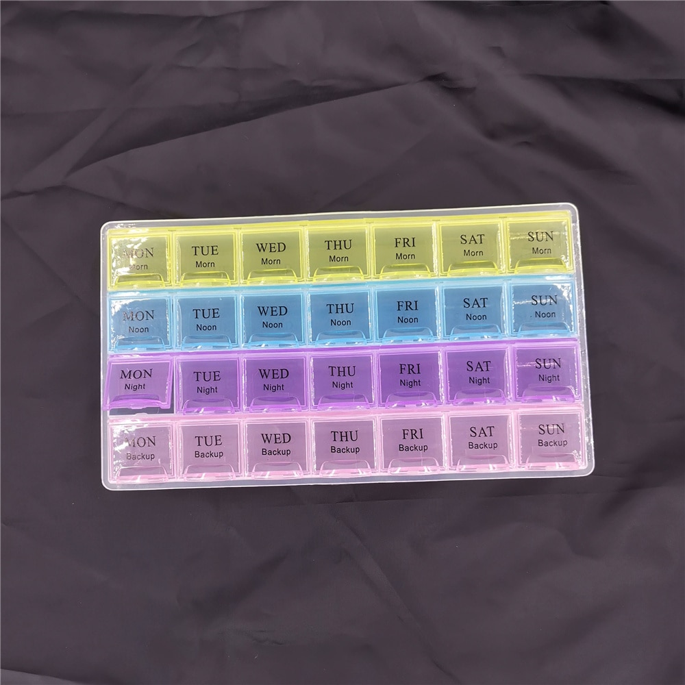 7 Day Pill Organizer 4 Times a Day 7 Day Pill Organizer 4 Times a Day