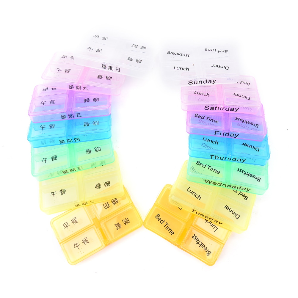 7 Day Pill Organizer Tablet Sorter 7 Day Pill Organizer Tablet Sorter