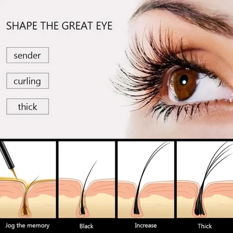 7 Days Eyelash Growth Serum Natural Curl Lengthen Beauty Health Volume and Thicken Eyelash Treatment Eyelash & Eyebrow