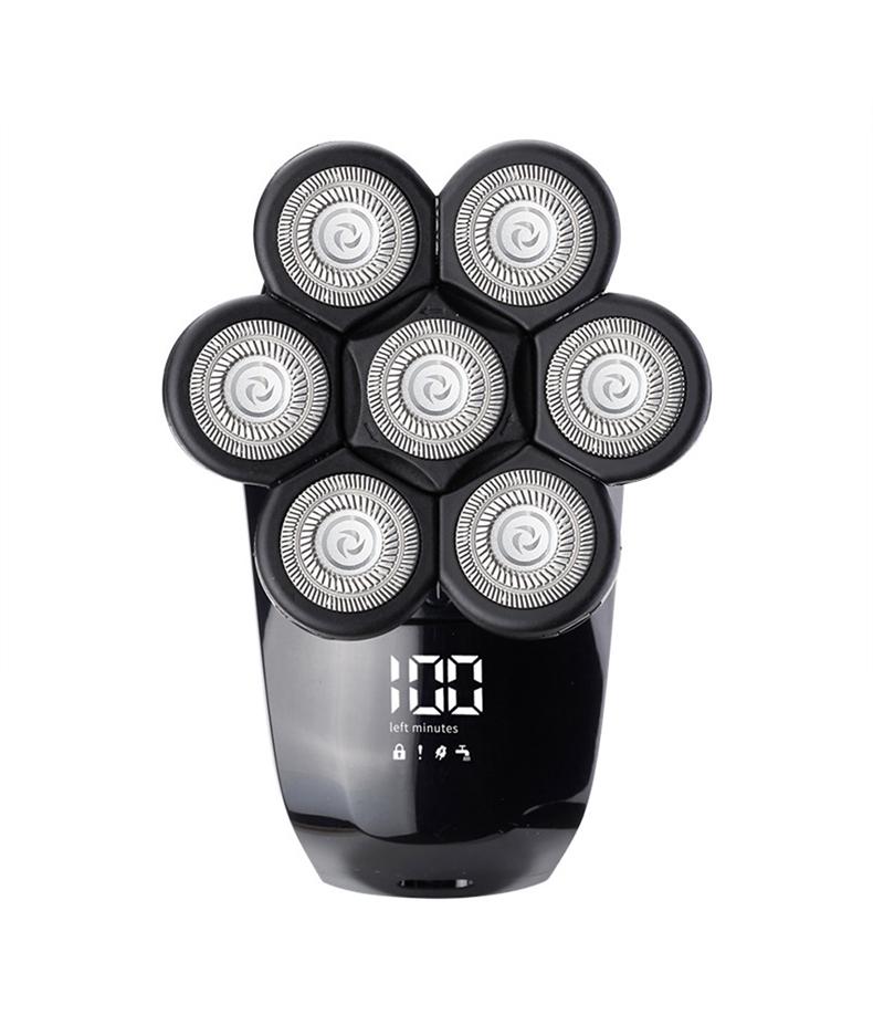 7 Heads Electric Shaver Hairdresser Rechargeable Shaver For Men Shave Heads