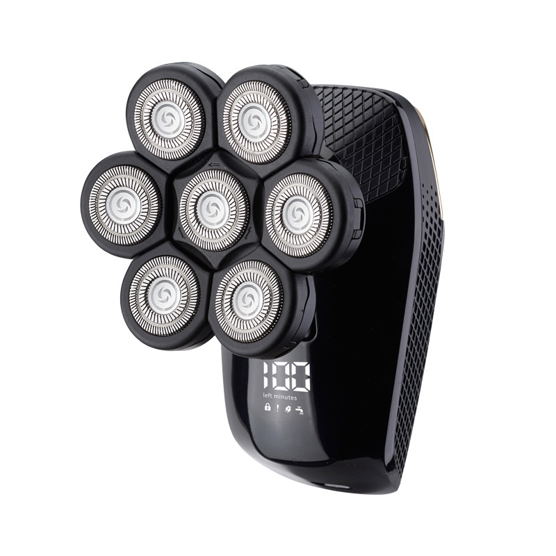 7 Heads Electric Shaver Hairdresser Rechargeable Shaver For Men Shave Heads