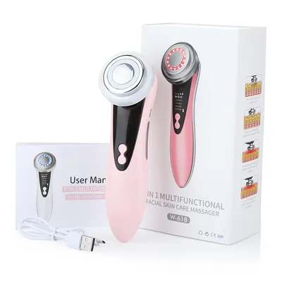 7 in 1 Face Lift Microcurrent Skin Rejuvenation Facial Massager Light Therapy Anti Aging Wrinkle Beauty Apparatus