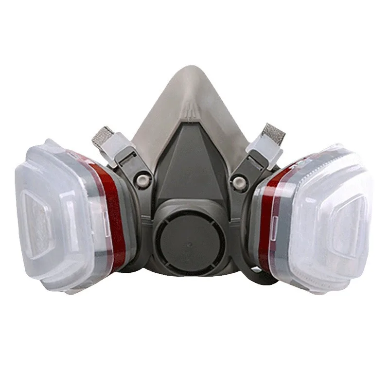 7 in 1 Original 6200 Respirator Reusable Half Face Cover Gas Mask with Cotton Filter Goggles for Painting Spray