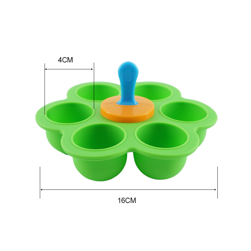7 Slots Silicone Round Popsicle Mold 7 Slots Silicone Round Popsicle Mold