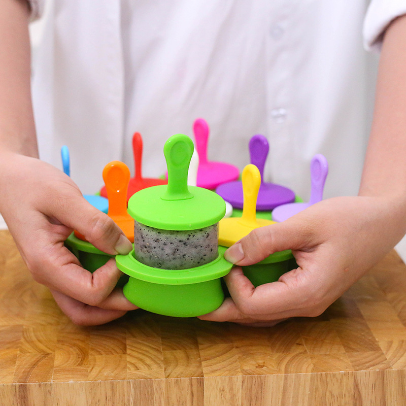 7 Slots Silicone Round Popsicle Mold 7 Slots Silicone Round Popsicle Mold