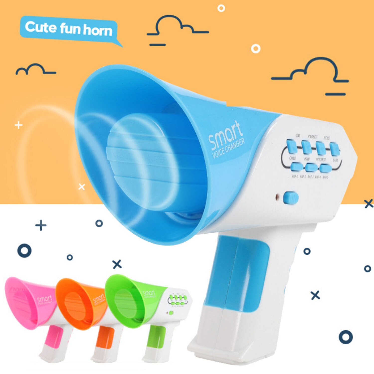 7 Sound Effects Voice Changing Toy Megaphone 7 Sound Effects Voice Changing Toy Megaphone