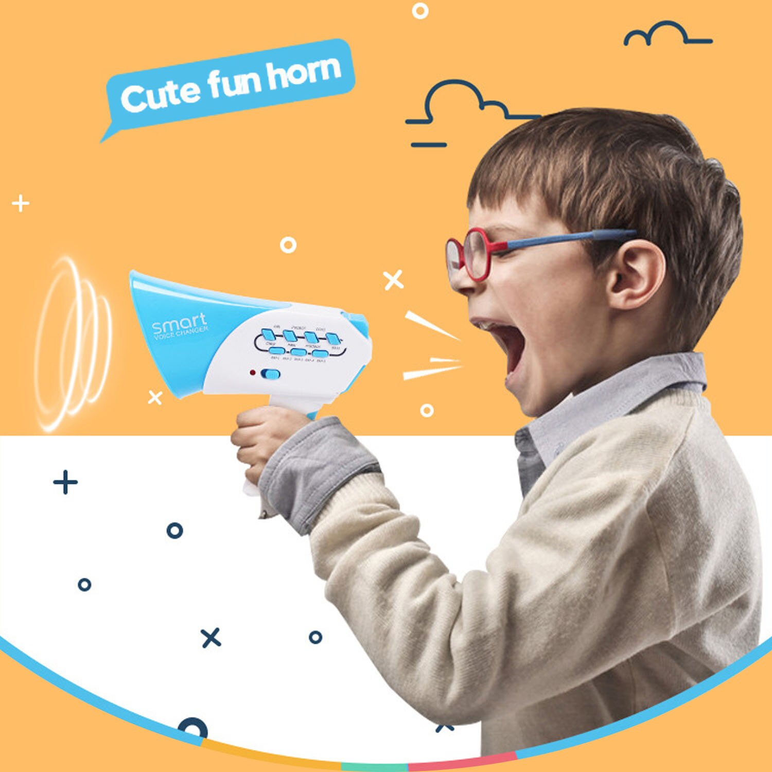 7 Sound Effects Voice Changing Toy Megaphone 7 Sound Effects Voice Changing Toy Megaphone