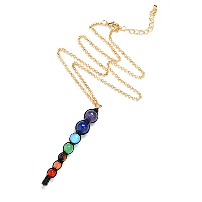 7 Stones Chakra Pendant Necklace 7 Stones Chakra Pendant Necklace
