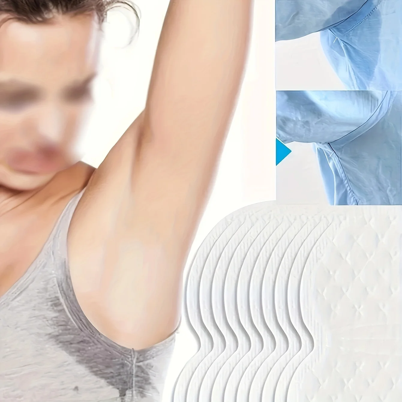 70pcs Underarm Sweat Pads, Washable Sweat Absorbing Guards, Dress Sweat Perspiration Pads Shield