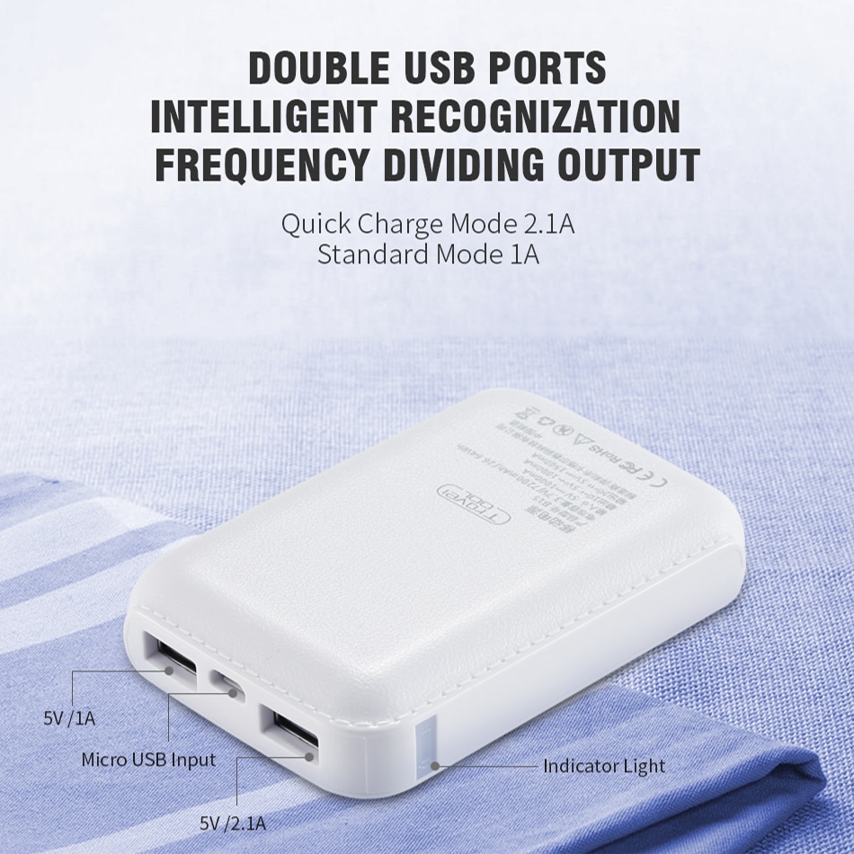 7200mAh Mini Power Bank Portable Charger 7200mAh Mini Power Bank Portable Charger