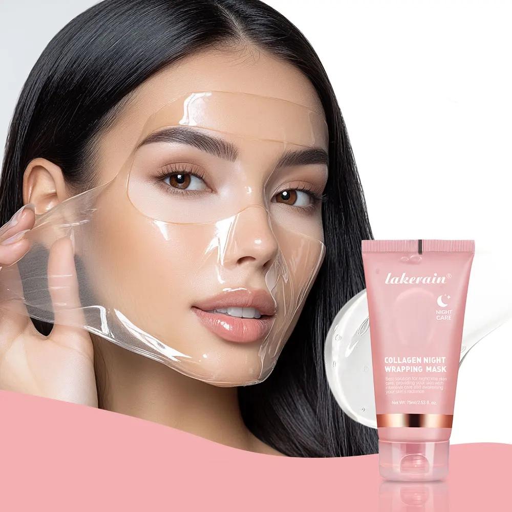 75ml Collagen Overnight Wrapping Peel Off Facial Mask Korean Collagen Night Wrapping Mask Deeply Hydrates Night Care