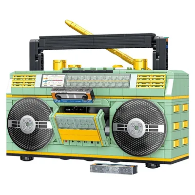 781PCS Retro Radio Classic Series Building Blocks Set Vintage Music Player Display Kit Creative Gift Toys for Adults