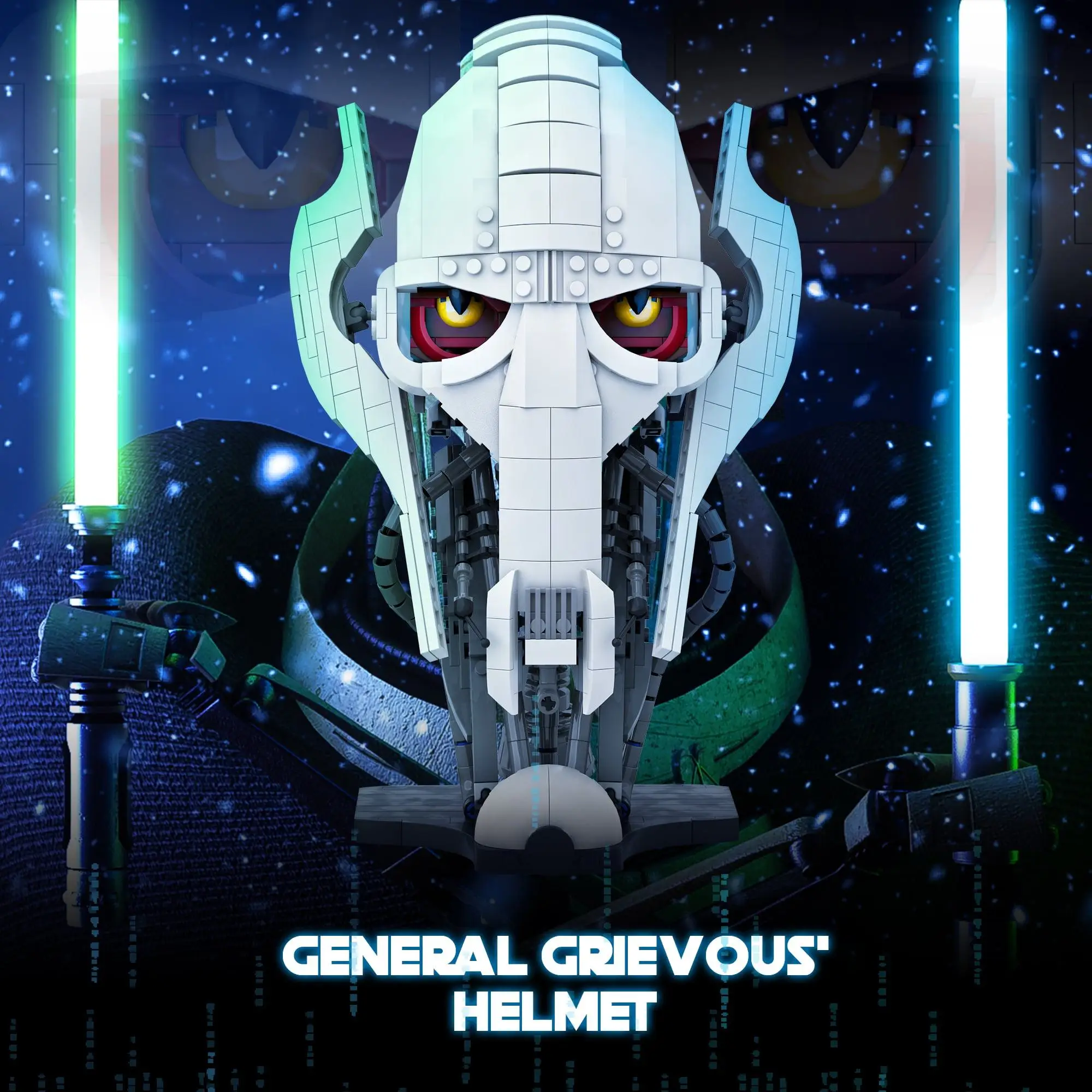788pcs Idea General Grievous Helmet Building Blocks Bricks Model Helmet Collection Assembling Toys for Children Adults