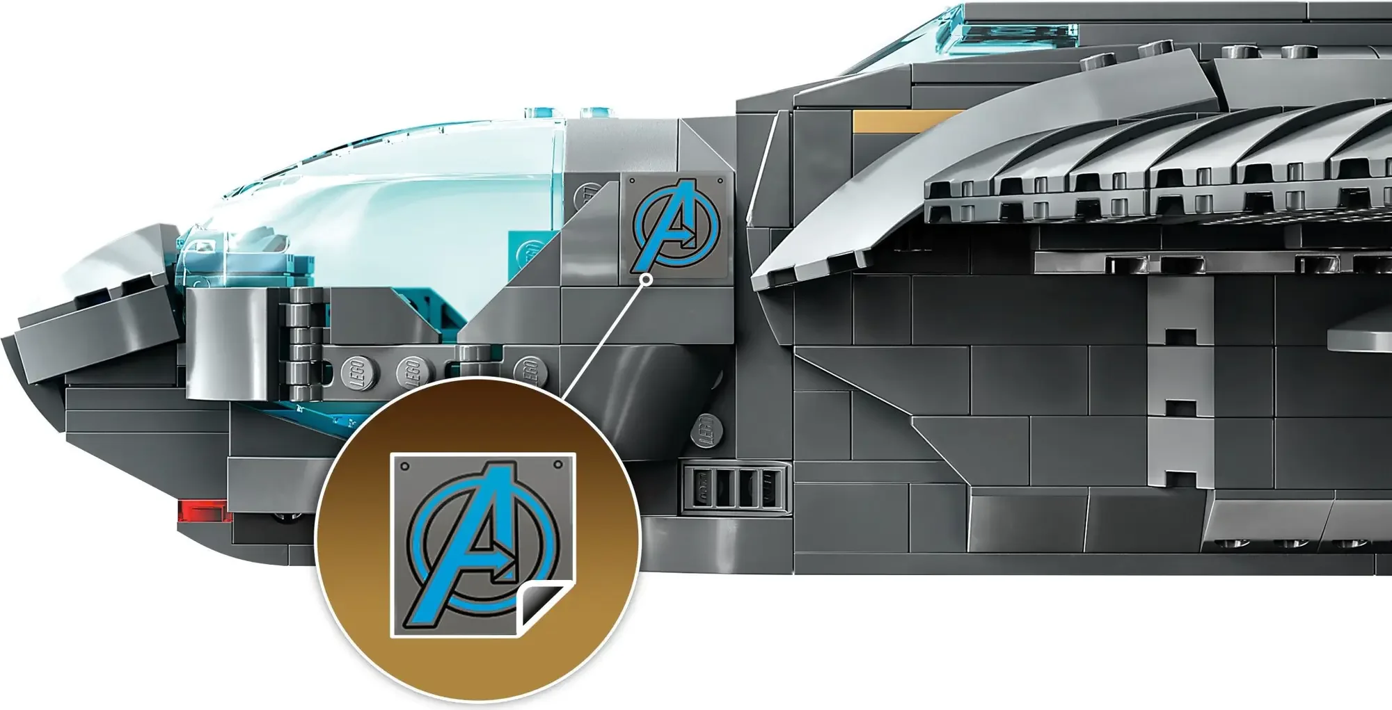 795pcs Quinjet 76248 Super Fighter Ultimate Battle Space Blocks Brick Toy Kids Christmas Gifts