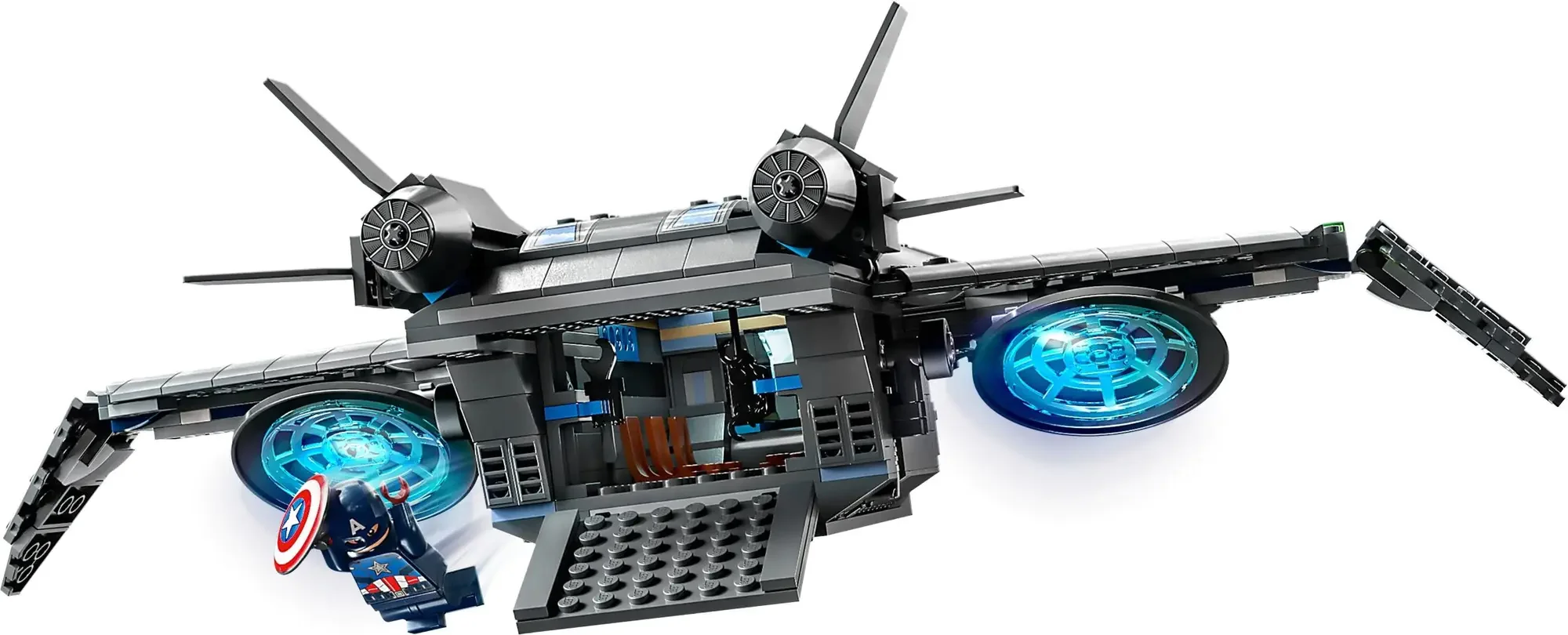 795pcs Quinjet 76248 Super Fighter Ultimate Battle Space Blocks Brick Toy Kids Christmas Gifts