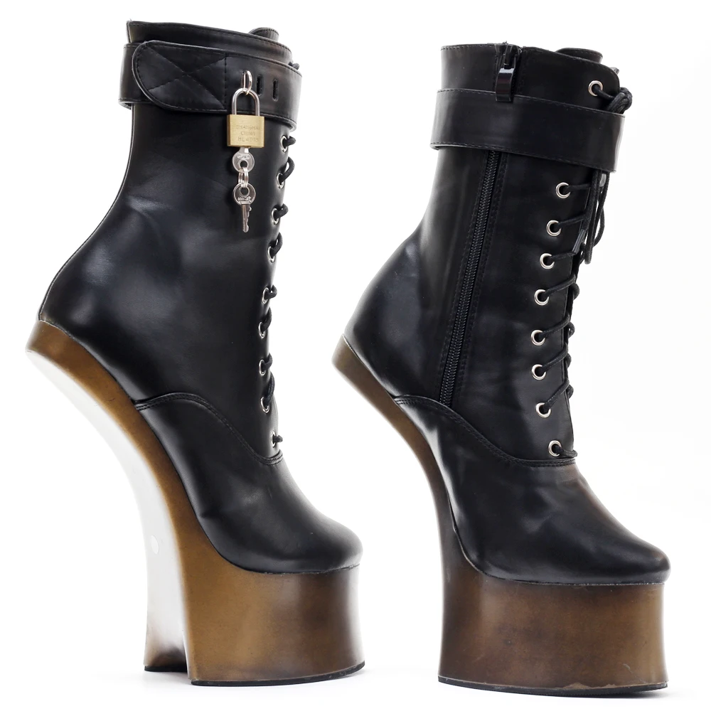 7inch High Heel Fancy Ponyplay Bootfetish Ankle Platform Boots 7inch High Heel Fancy Ponyplay Bootfetish Ankle Platform Boots