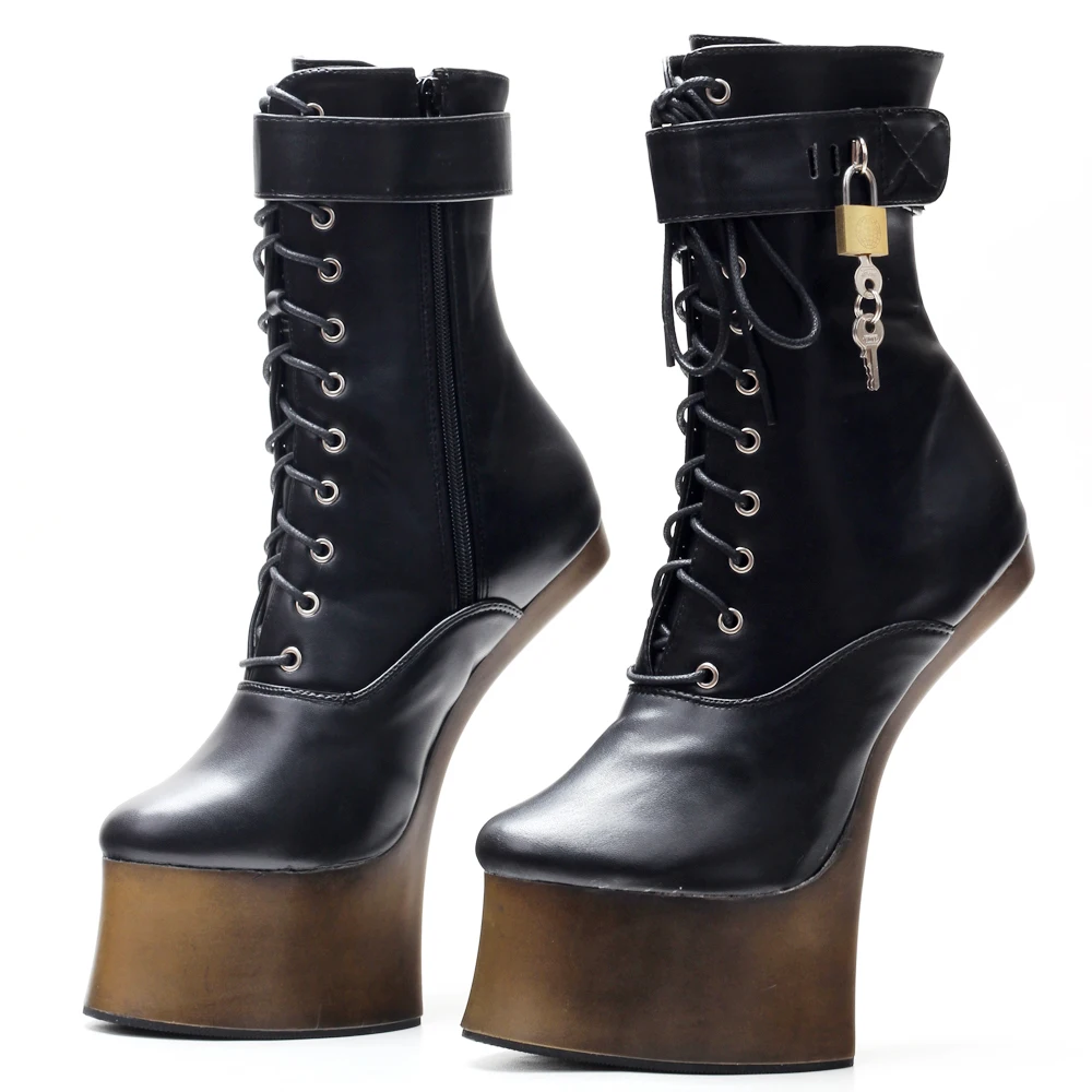 7inch High Heel Fancy Ponyplay Bootfetish Ankle Platform Boots 7inch High Heel Fancy Ponyplay Bootfetish Ankle Platform Boots