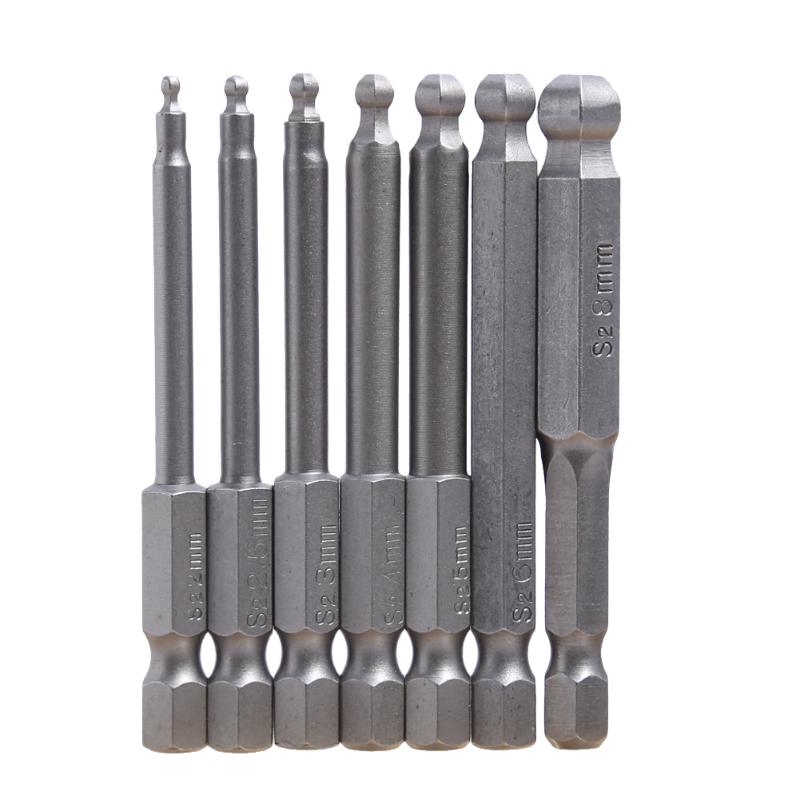 7pcs 65mm Magnetic Screwdriver Bits