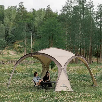 8-10 Person Outdoor Camping Dome Tents Light Luxury Round Big Canopy Large Awning Pergola Tent